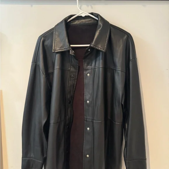 Primark Black Faux Leather Women's Jacket - Picture 2 of 3